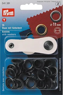 Produktbild von Prym Ösen und Scheiben 11mm brüniert