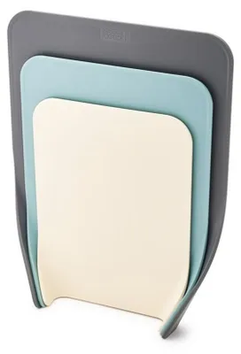 Obrázek produktu pro Sada prkének na krájení Grey Nest™ Chop 3 kusy, stohovatelné, protiskluzové, kuchyňské, odolný materiál, lze mýt v myčce, prevence křížové kontaminace