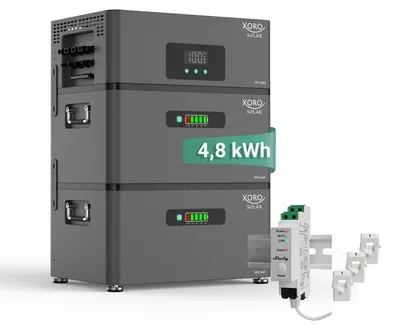 Produktbild von XORO SOLAR ATLAS-E PLUS 4.8 kWh + Shelly Pro 3EM