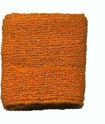 Produktbild von Schweißband einfarbig - orange - mit Glitzer