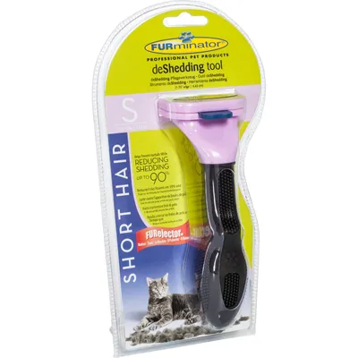 Image de FURminator pour petits chats à poils courts, outil de soin deShedding