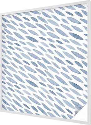 Obrázok produktu pre Vitrážová fólia na okno - 116x100 cm - vitrážový vzor - nepriehľadná dekoratívna fólia na ochranu súkromia - samolepiaca, UV ochrana - modré čiary