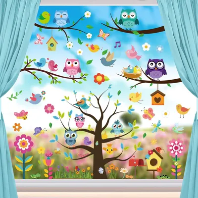 Imagen del producto de Calcomanías para ventanas con forma de mariposas, autoadhesivas, reutilizables, ideales para habitaciones infantiles