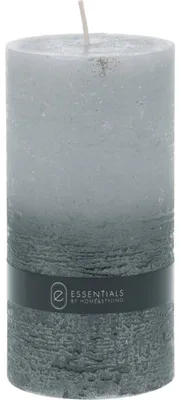 Produktbild von DIP DYE Paraffin Kerze in Grau, 14 cm hoch, 7x7 cm, mit langer Brenndauer
