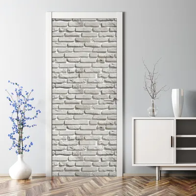 Produktbild von Dekorative selbstklebend Türtapete Türposter Türaufkleber Aufkleber Fischgrätenmuster 70 x 200 cm