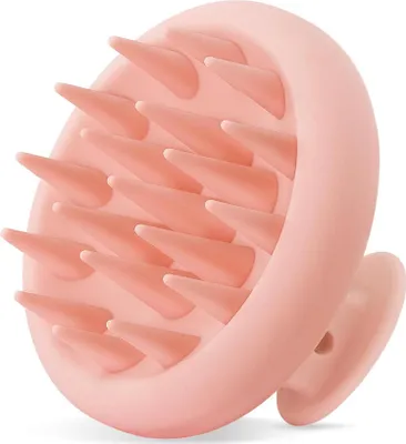 Immagine prodotto di HEETA Spazzola per il massaggio del cuoio capelluto Spazzola per shampoo in silicone a setole morbide Rosa