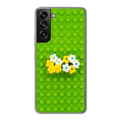 Produktbild von MuchoWow® Handyhülle Schutzhülle Hülle für Samsung Galaxy S22 Unterlage mit Blumen Silikon Softcase Handy Hülle - Mobiltelefonhülle