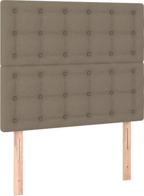 Produktbild von vidaXL Kopfteil Taupe 100x5x118/128 cm Stoff