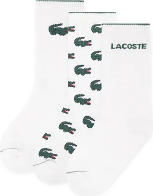 Image de Chaussettes Lacoste Kids Croc Crew 3 unités Blanc EU 37 1/2-40 Blanc EU 37 1/2-40