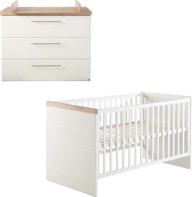 Immagine prodotto di Set di mobili roba "Nele" 2 pezzi, incl. lettino combinato 70 x 140 cm, fasciatoio largo