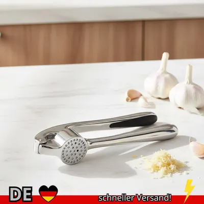 Produktbild von LMETJMA Premium-Knoblauchpresse aus Edelstahl Knoblauchwolf Knoblauchbrecher