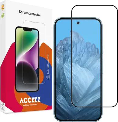 Produktbild von Accezz Full Cover Screen Protector aus gehärtetem Glas Google Pixel 9 / 9 Pro