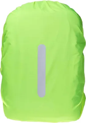 Produktbild von Wasserdichte Rucksack Regenhülle mit Reflektierenden Streifen - Fluoreszierendes Grün - Geeignet für Outdoor-Reisen