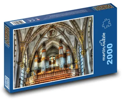 Produktbild von Puzzle 2000 Kircheninterieur mit Orgel - martinpuzzle
