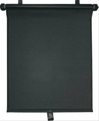 Produktbild von Auto-Sonnenschutzrollo, schwarz, mit Saugnäpfen und Haken (1 Stück)