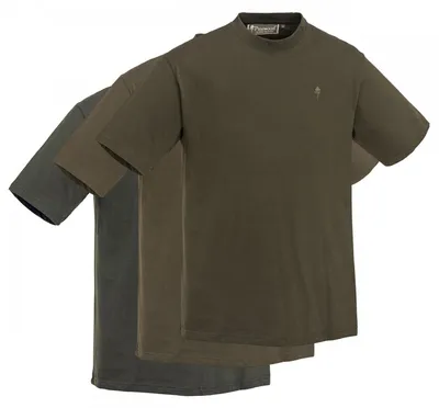 Productafbeelding van Set van 3: Heren T-shirts (groen/donkerbruin/khaki), maat XL