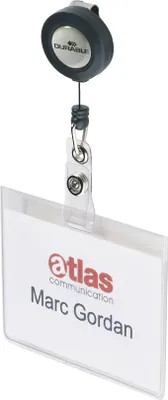 Produktbild von DURABLE Namensschild 60x90mm mit Jojo 10 St., 813819 transparent