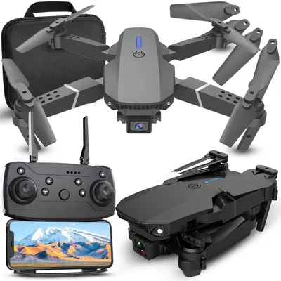 Produktbild von Drohne mit Kamera WIFI, FPV, Bürstenloser Motor, faltbar, Reichweite bis 150 m, Follow-Me, 3 Akkus-45 min RC Quadcopter, für Erwachsene&Anfänger Retoo