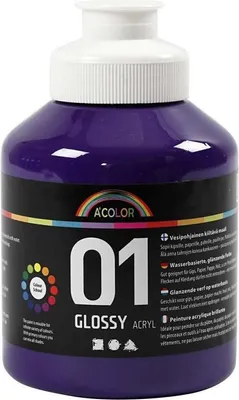 Produktbild von Creativ Company Acrylfarbe glänzend, violett, 500 ml 1 Flasche