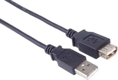 Produktbild von PremiumCord USB 2.0-Verlängerungskabel, A-A, 1 m, schwarz (kupaa1bk)