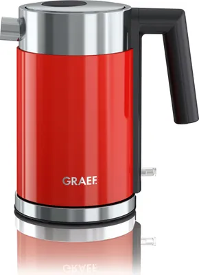 Produktbild von Graef WK 403, 1 l, 2015 W, Rot, Kunststoff, Edelstahl, Wasserstandsanzeige, Überhitzungsschutz