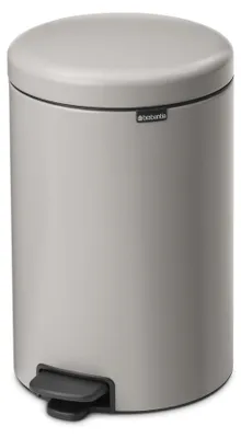 Produktbild von Brabantia NewIcon, 20 l, Rund, Stahl, Grau, Kunststoff, Terrasse
