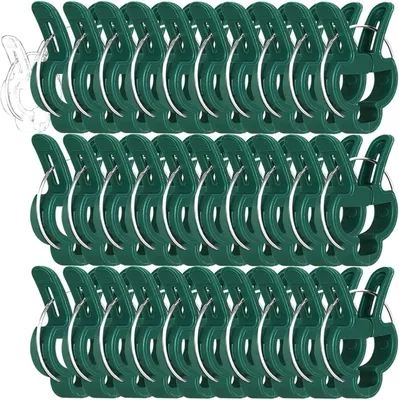 Produktbild von 30 Stück Pflanzenstützklammern, für Blumen und Ranken, Stützklammern für Gartentomatenpflanzen zur Unterstützung von Stielen, Ranken wachsen aufrecht und klettern, Werkzeug zum Aufrichten, Tomatenkäfig