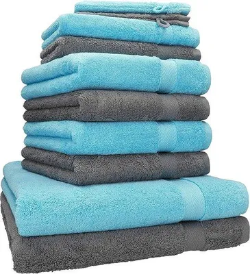 Produktbild von Famanu Waschlappen Baumwolle Hotelqualität superweich und sehr saugfähig - 10er Set