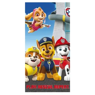 Obrázek produktu pro Plážová osuška 70x140 Psi Patrol Paw 5203 dogs brigade Bavlna Faro 2022