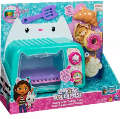 Produktbild von Gabby's Dollhouse DREAMWORKS - Cakey’s Ofen, Rollenspiel Küchenspielzeug mit Licht- und Geräuscheffekten, 3 Jahr(e), Mit Ton, LR44