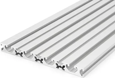 Produktbild von Länge 600mm - Aluminiumprofil 160x16L I-Typ Nut 8 (leicht), silber eloxiert. Aluminium Profil 160x16 Alu Profil 160 x 16 Montage- Systemprofil