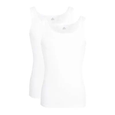 Produktbild von GÖTZBURG Herren Unterhemd 2er Pack - Doppelripp, Unterwäsche Set, Pure Baumwolle Weiß 3XL