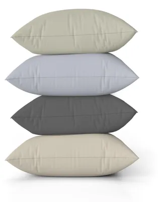 Produktbild von Kissenbezüge Leinenoptik Grau 45x45cm 4er-Set