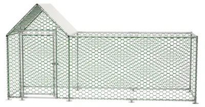 Obrázek produktu pro Kipperní výběh - Venkovní výběh pro slepice - Venkovní prostor pro zvířata - Výběh pro zvířata - Prostor pro drůbež - Robustní kovová konstrukce