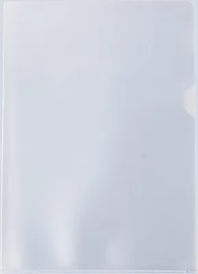 Produktbild von Aktenhüllen A4, genarbt, transparent, Sichtmappe 140my, PP-Folie