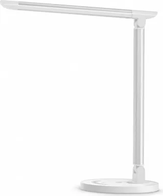Produktbild von TaoTronics TT-DL13 LED Schreibtischlampe, 12W, 510 lm, Touch-Steuerung, USB-Ladeanschluss 5V/1A, 5 Lichtmodi, 44,4 cm, Augenschutz, Weiß,