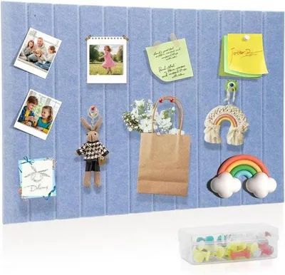 Produktbild von Famanu Selbstklebendes Filz-Pinnboard für Fotos und Notizen - 60x40 cm