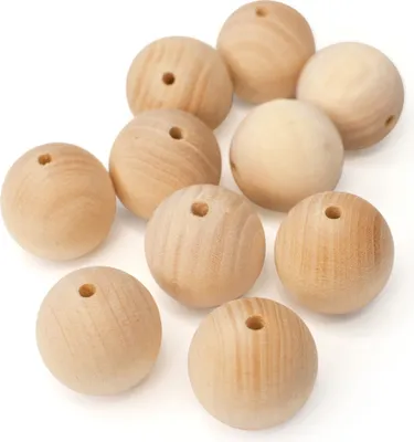 Produktbild von Holzset "Glasperlen" 10 Stück