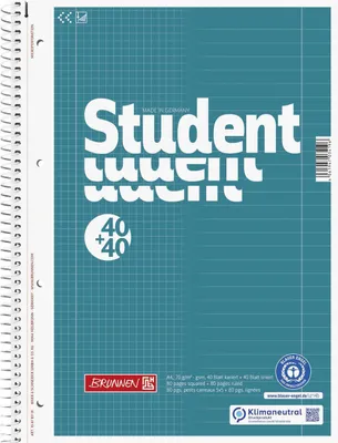 Produktbild von 5X Brunnen 106781701 Collegebl A4 Duo Lin27+28 70g RCP
