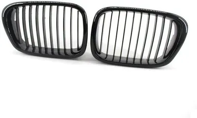 Image de Capot de remplacement pour BMW Série 5 E39 M5, noir brillant, lot de 2