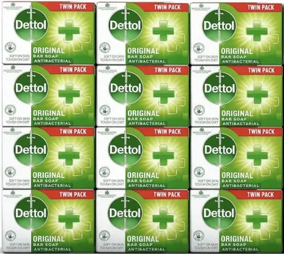 Imagen del producto de Jabón Dettol Original - Antibacteriano, 12 unidades de 100g