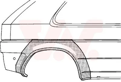 Produktbild von VAN WEZEL Seitenwand Reparaturblech für VW GOLF III (1H1) Golf III Cabrio (1E7) GOLF III Van (1H1)