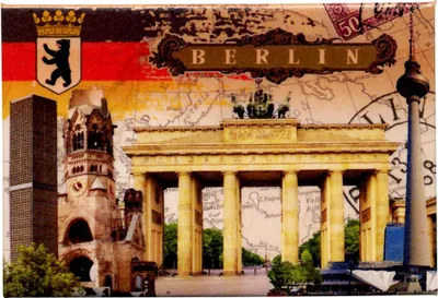 Produktbild von Magnet - Berlin - Sehenswürdigkeiten 07 - Kühlschrankmagnet