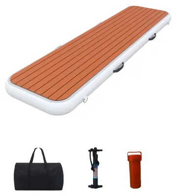 Obrázek produktu pro Nafukovací molo, odolná konstrukce z PVC, snadné nafouknutí, rozměry 2 x 0,6 x 0,15 m