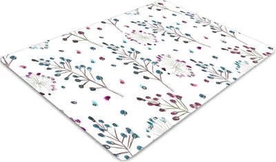 Obrázek produktu pro Ochranná podložka pod židli - Ochranná podložka pod židli - Podlahová podložka - 100x70 cm - Květiny