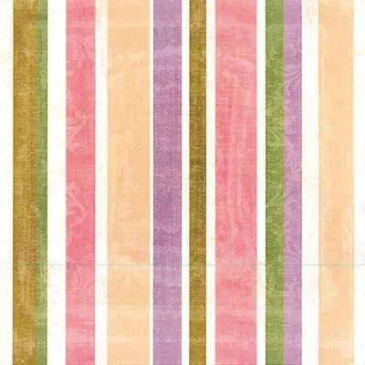 Produktbild von PPD Linen Stripes Blush Servietten, 20 Stück, Tischservietten, Tissue, Weiß / Bunt, 33 x 33 cm, 1331921