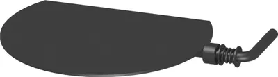 Produktbild von Ø 120 mm Ofenrohr Drosselklappe - schwarz