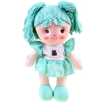 Produktbild von Zuzia Stoffpuppe, 33 cm, im mintgrünen Kleid, ZA3853