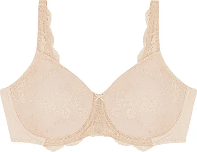 Immagine prodotto di Reggiseno minimizzatore Triumph Contouring Sensation W01 Disponibile in taglie forti, ferretti 3D flessibili e spalline larghe, pizzo floreale sulle coppe