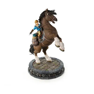 Produktbild von The Legend of Zelda Breath of the Wild Statue Link on Horseback 56 cm